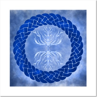 Tree of life with a Celtic knot Posters and Art